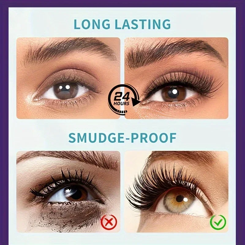1PC 5D Ultimate Curling Eye schwarz, wasserfest und langlebig, natürliches und dickes, dauerhaftes Make-up