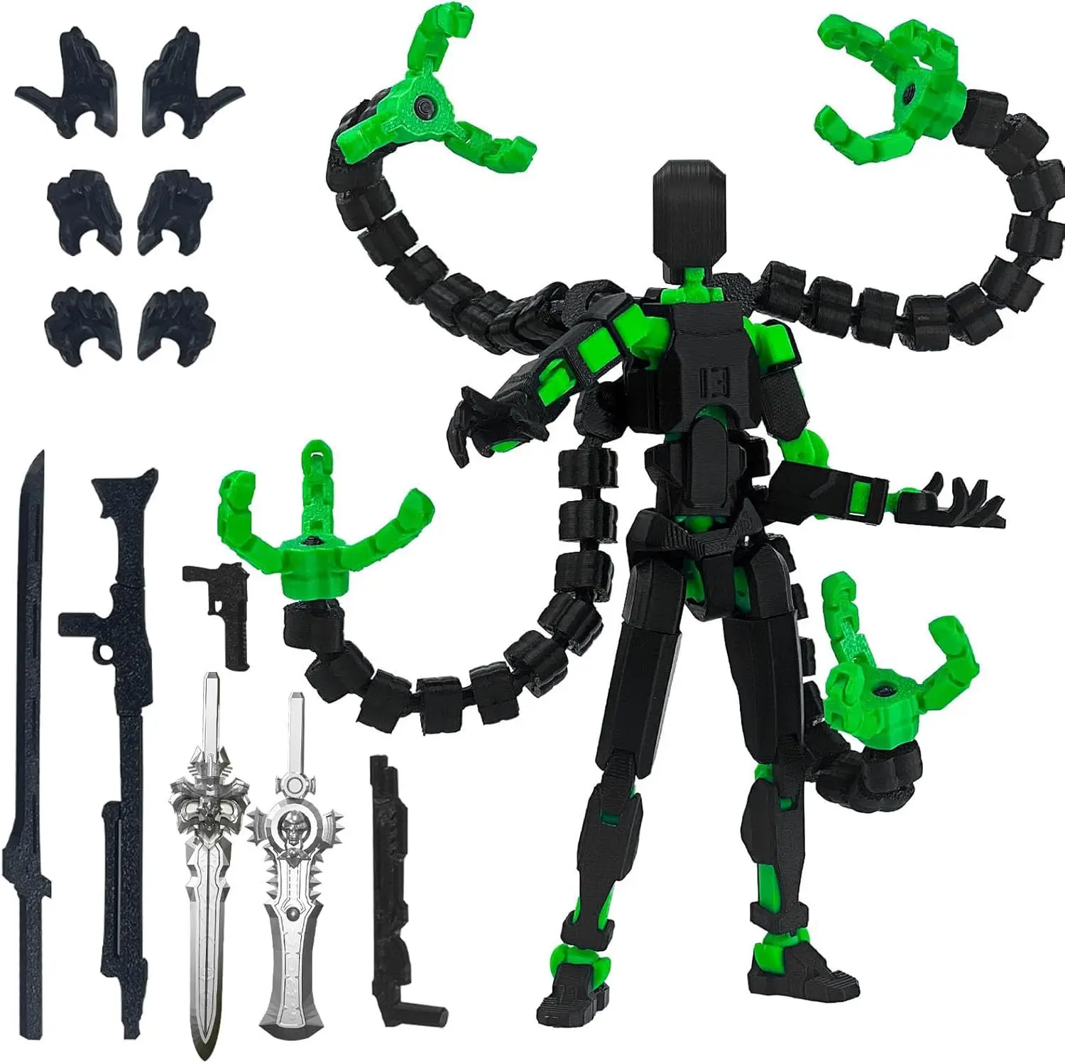 Montagefertige T13 Actionfigur 3D-Gedruckter Mehrfach Gelenkiger Beweglicher Titan 13 Lucky Dummy Nova Roboter Actionfigur für den Schreibtisch – Detail 8