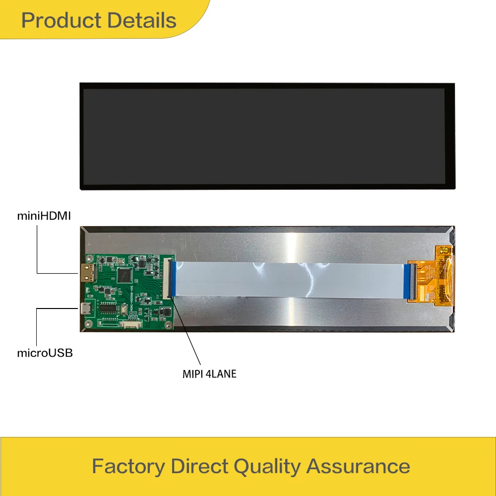 LESOWN 8.8 polegadas 480x1920 IPS Tela LCD Bar Display HDMI USB Alimentado Tela Secundária para PC Raspberry Pi Windows 10/ 8.1/ 8/ 7