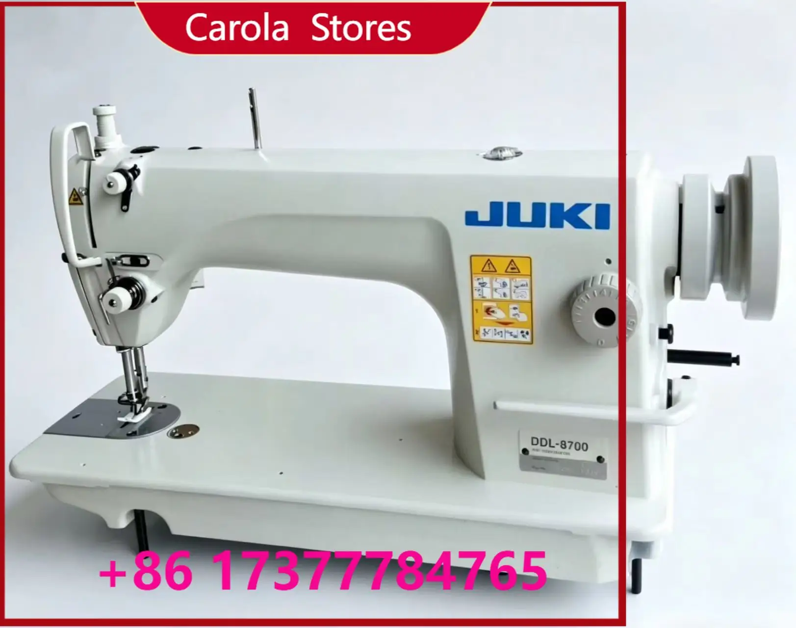 8700 Single Heavy Industrial Flat Sewing Machine with Sewing Cart Stand