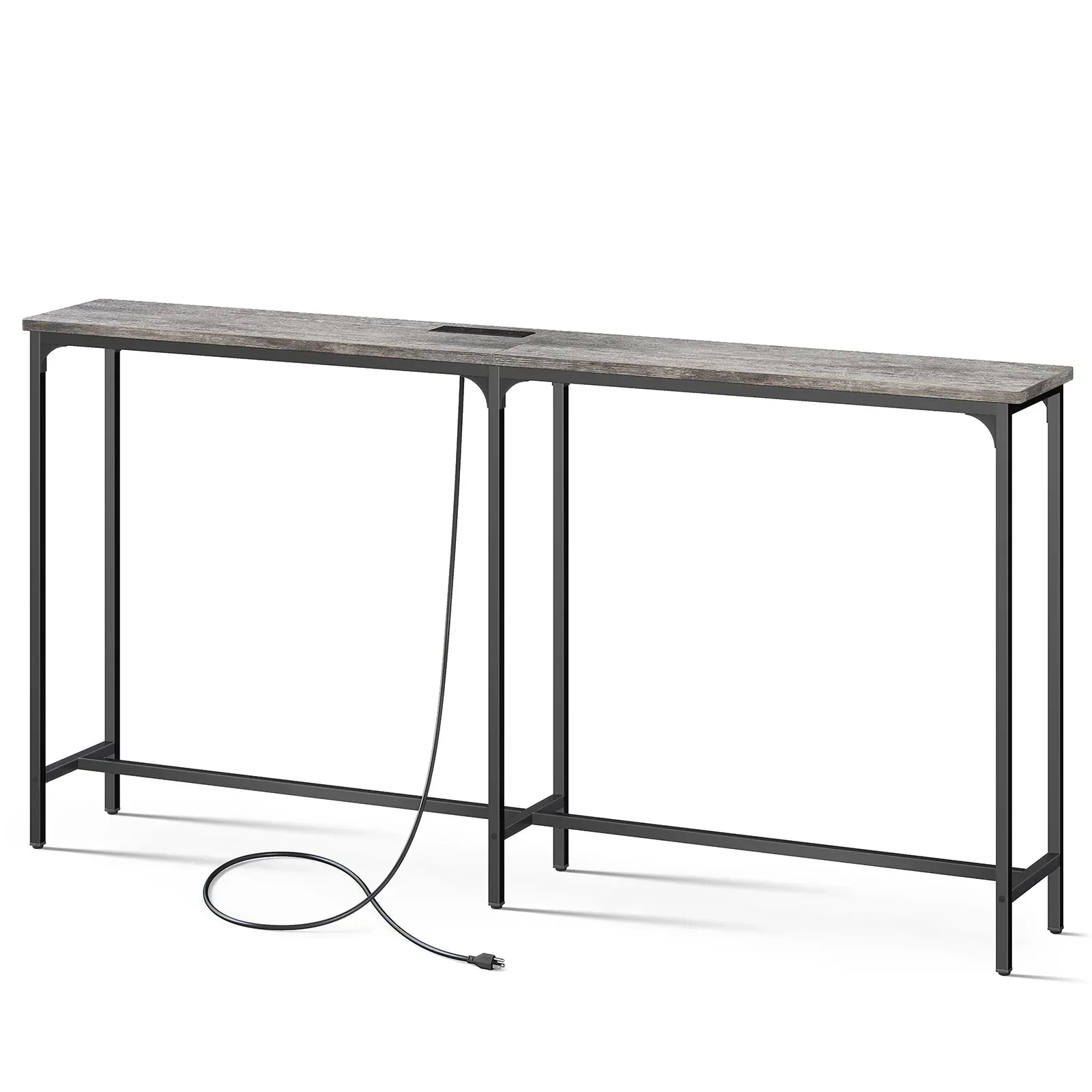 

z Wholesale Customization Factory Living Room Customized Wholesale Industrial Entrance Console Table with Shelves for Hallwa