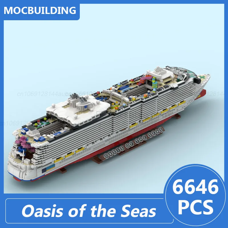 واحة البحار مبدع سياحية السفن Moc اللبنات لتقوم بها بنفسك تجميع الطوب النقل الإبداعية عرض اللعب الهدايا 6646 قطعة