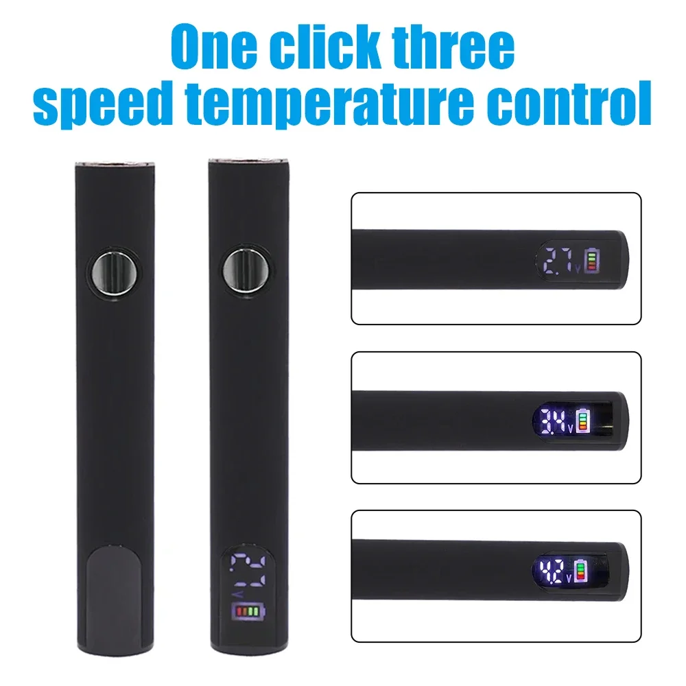 Digital 510 Electric Soldering Iron 510 Thread Battery Cart Pen Preheating Battery Three Level Voltage Adjustment Battery Pole