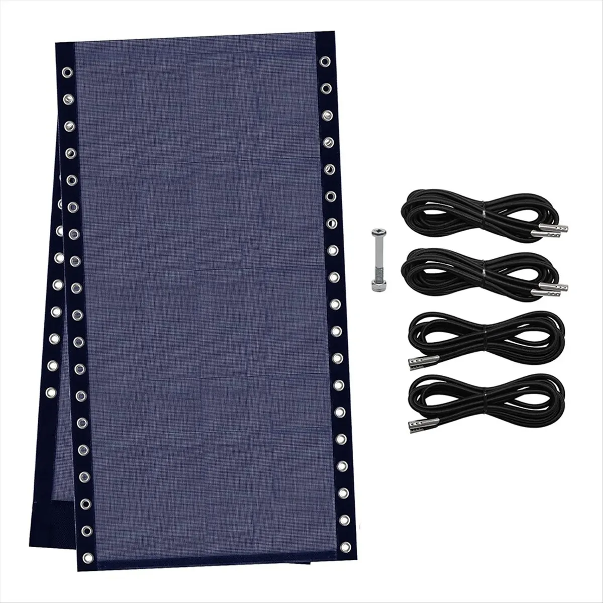 HITL Chair Replacement Fabric with 4 Bungee Cord Lounge Chair Cloth Mesh Repair Kit for Patio Recliner Outdoor Lawn Pool C