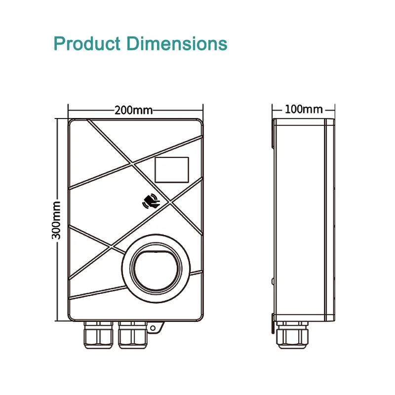 새로운 에너지 차량 자동차 액세서리 전기 자동차 충전을 위한 22kw Ev 충전기 충전소