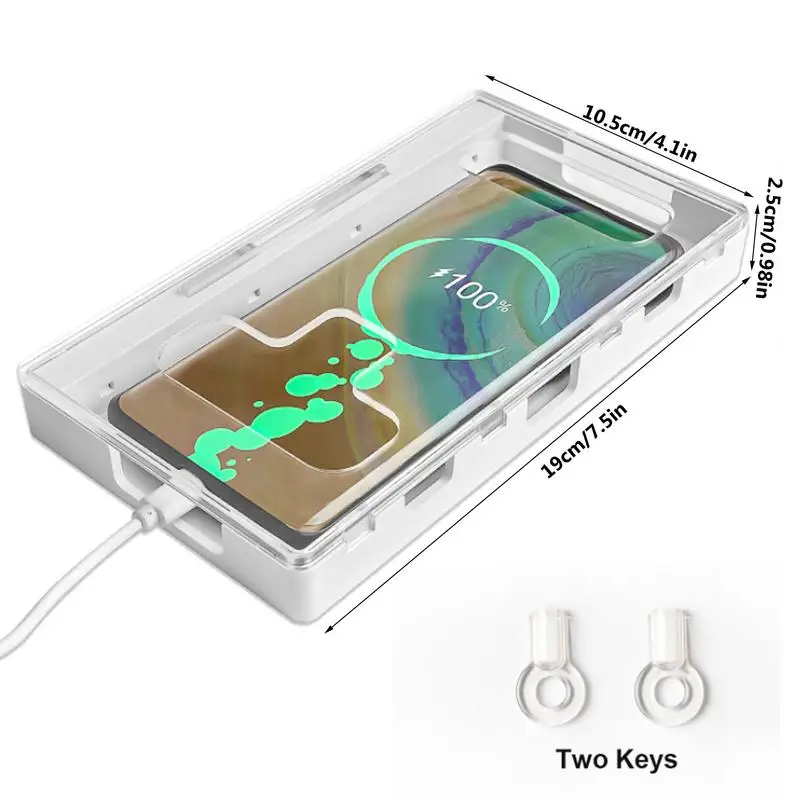 صناديق الانضباط الذاتي توقيت اقفال الصناديق للأطفال الطلاب التحكم الذاتي الهاتف الموقت خزانة العالمي الهاتف المحمول السجن الموقت صندوق