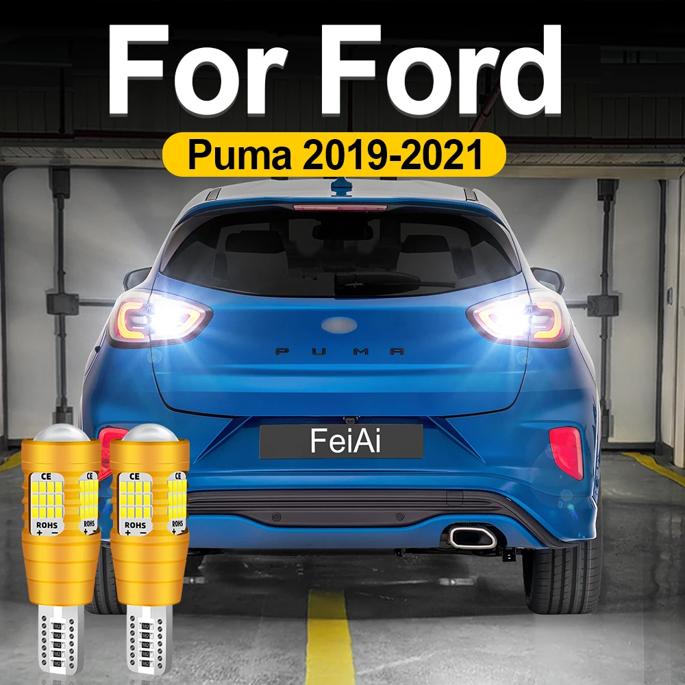 Luces LED de marcha atrás para Ford Puma 2019 2020 2021, bombilla de respaldo, lámpara de marcha atrás para coche, luz de respaldo blanca superbrillante, accesorios Puma