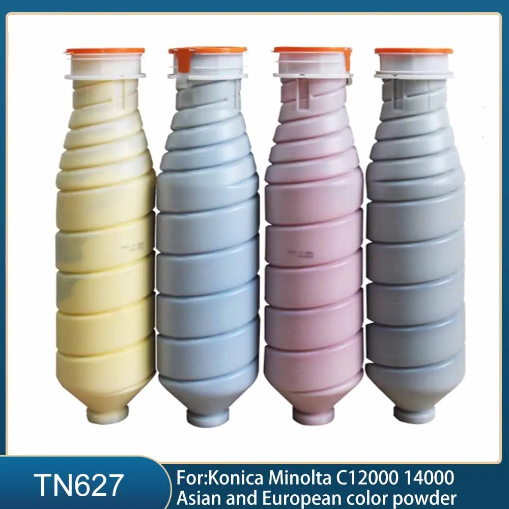

1SET TN627 for Konica Minolta Original Asian Edition CMYK Color Powder C12000 14000 3264g/PC
