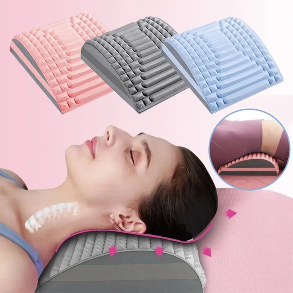 

Lower Back Pain Treatment Stretcher EVA Yoga Exercise Aid Stretcher Waist Stretch Massage Support Pad Posture Corrector Pillow