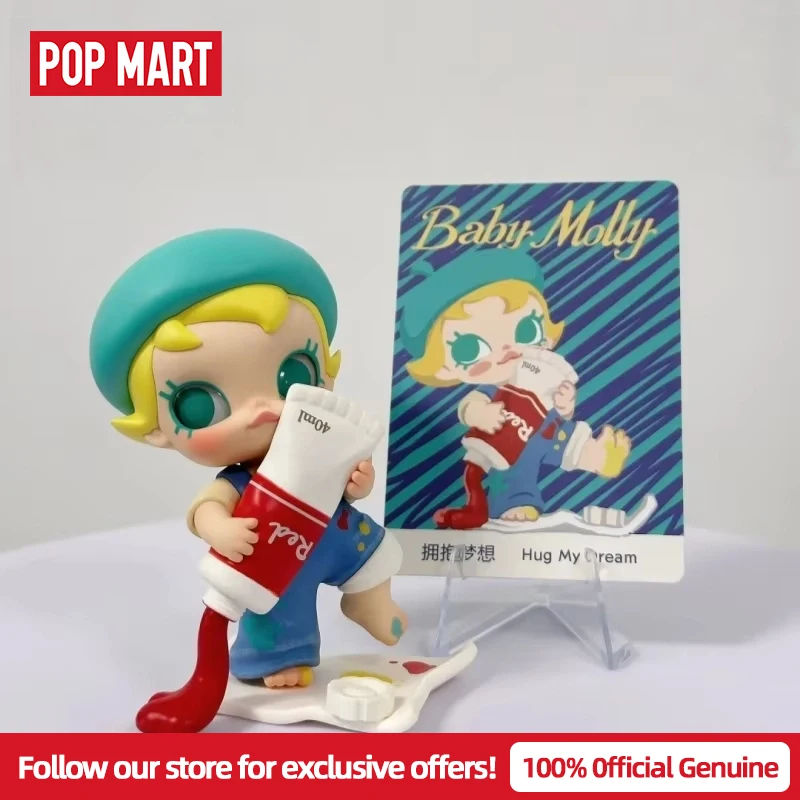 حقيقي POPMART الطفل مولي بلدي المعانقة اكتشاف سلسلة صندوق أعمى اللعب أنيمي عمل الشكل Caixa Caja مفاجأة هدية عيد ميلاد