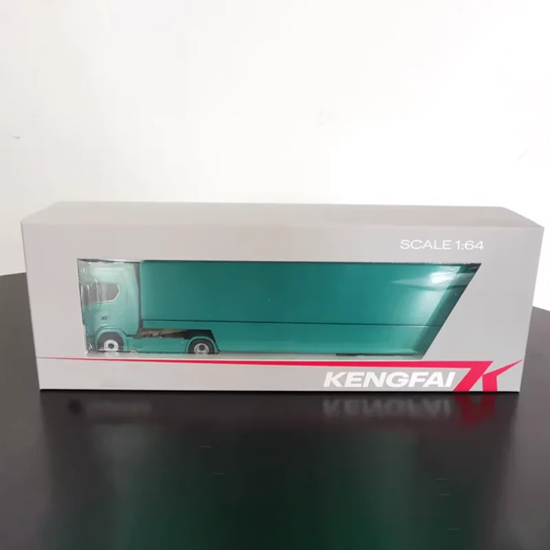 KENGFAI-vehículo de transporte S730 a escala 1:64, simulación de aleación, modelo de coche, Colección, exhibición, juguete, regalos