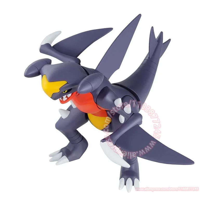 BANDAI Pokemon Garchomp Assembly Model Action Figure 16cm Children's Toy Tabletop Decoration Birthday Gift Collection 48