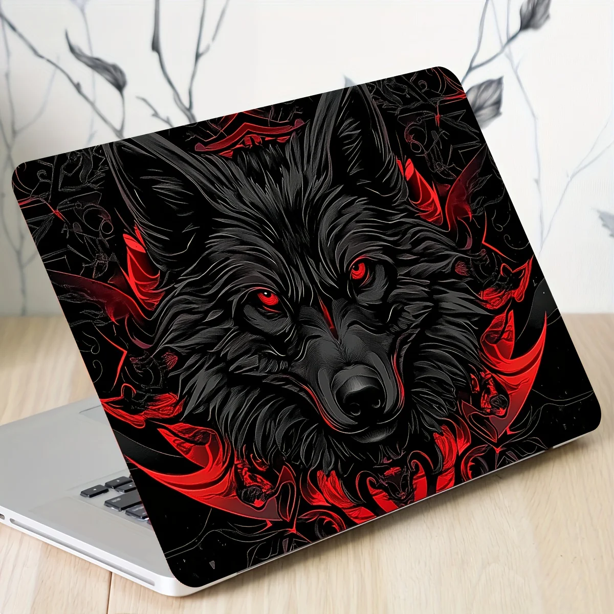 2pcs Wolf Notebook Art Stickers Protective Cover, Universal Netbook Leather Stickers Non Reusable Field Notebook Paper Stickers
