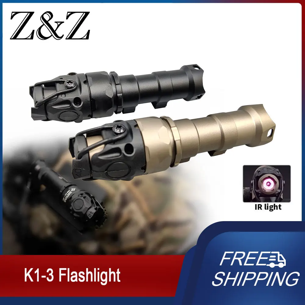 

Tactical New Metal KIJI K1-3 IR Flashlight Adjustable CNC IR 850nm Illumination Fit 20mm Weapon Lighting Hunting Flashlight