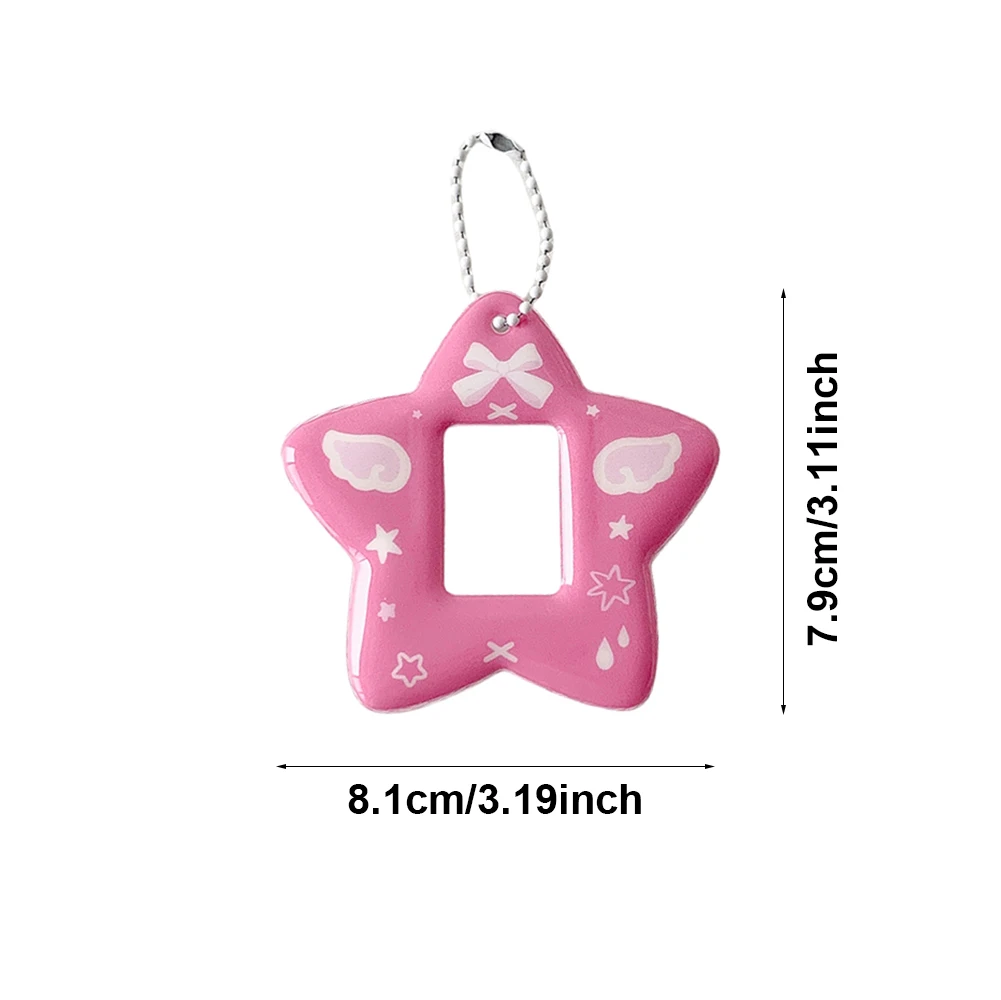 Ins Style mignon en forme d'étoile 2 pouces Mini porte-carte Photo k-pop idole Photo autocollant support Goo carte décoration titulaire