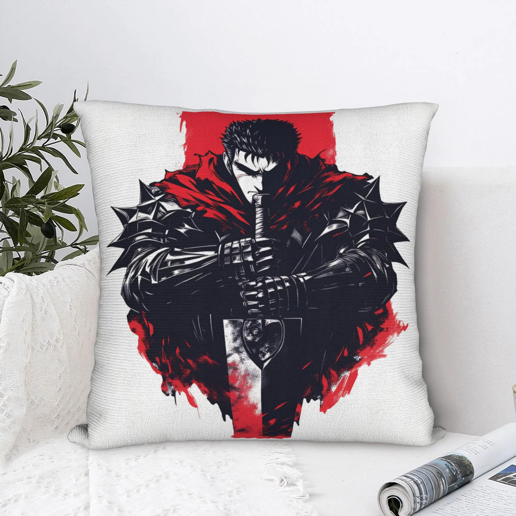 B-Berserks Pillow Case  Novelty Pillow Cover Comfy Pillowcases For Living Room Bed Chair