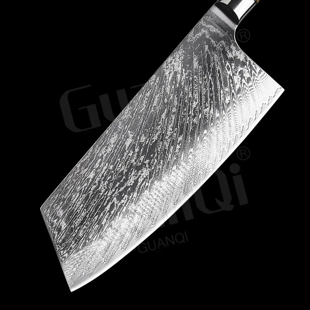 Professional Kitchen Chef Knife Damascus Steel Razor Sharp Slicing Knife High Hardness Cleaver Chopping Knife Cooking Tool