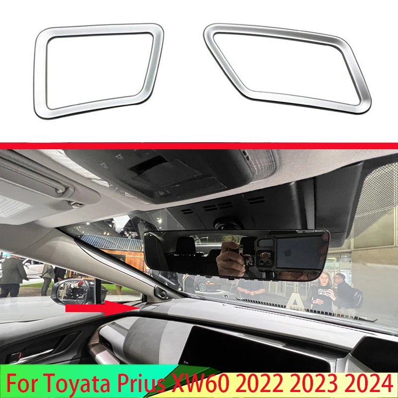 For Toyata Prius XW60 2022 2023 2024 Car Accessories ABS Instrument Table Front Left And Right Air Outlet Panel Decoration Frame