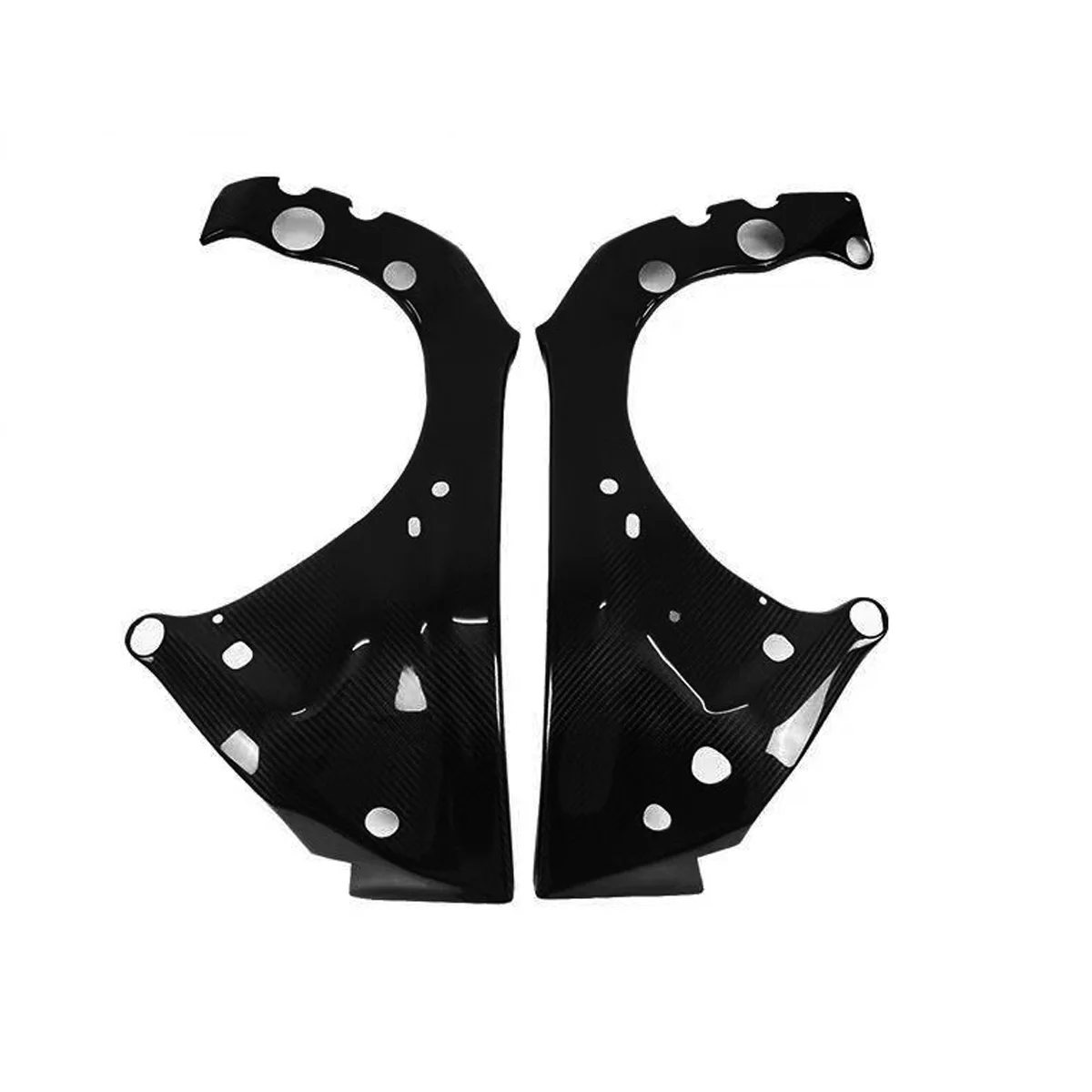 3k Dry Carbon Fiber Frame Covers Side Panels Protectors  For YAMAHA R1 R1M 2015 2016 2017 2018 2019 2020 2022 2023 2024 2025