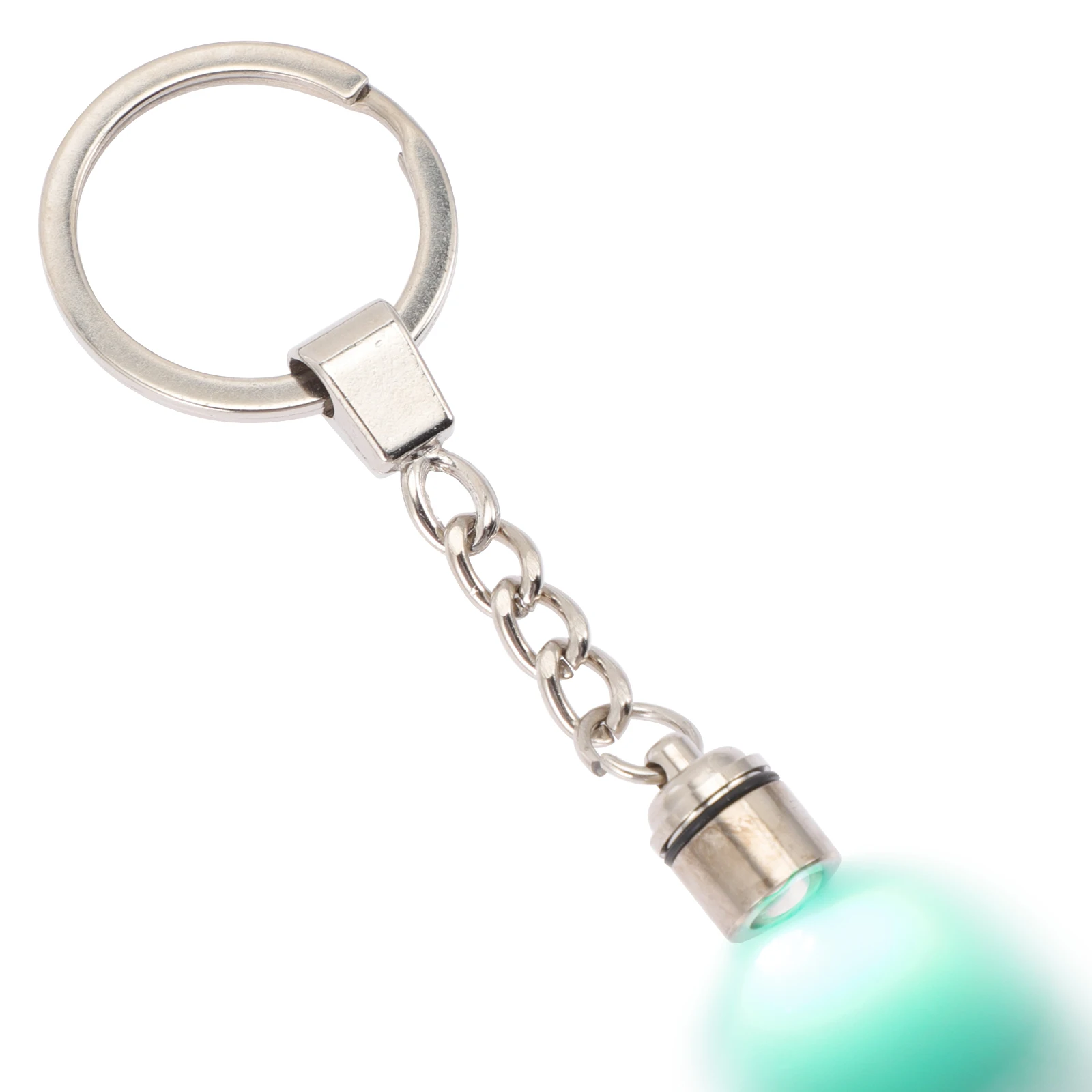 

10 Pcs Mini Keychain LED Flashlight Keyring Pendant UV Light Green Tiny Key Decor Camping Dog Walking Emergency Portable