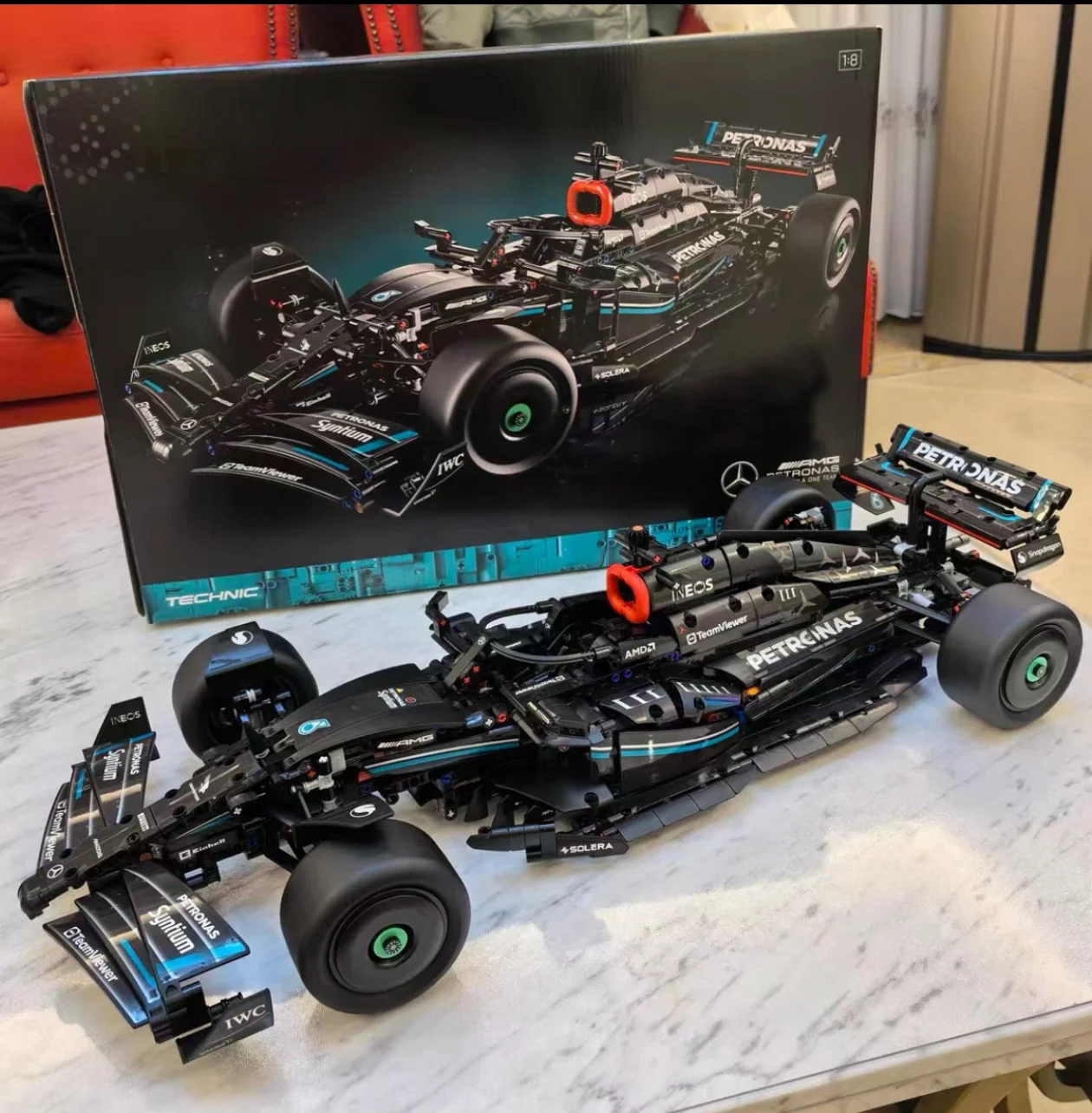 Hot Toys 1642Pcs Technische Snelheid Race F1 W14 E Prestatie Auto Bouwstenen 42171 Bakstenen Voertuig Speelgoed Geschenken Voor Volwassen Jongen