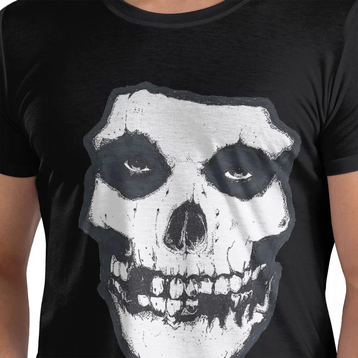 

Misfits Skull футболка из 100% хлопка, мужские классические футболки, мужские футболки с круглым вырезом и коротким рукавом, S-6XL