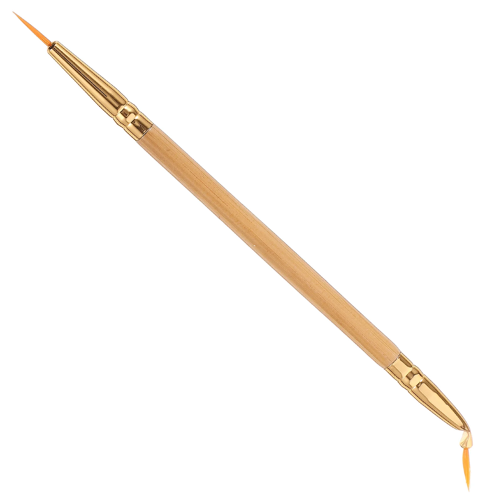 1 pz pennello per eyeliner a doppia estremità setole kit di strumenti ad angolo piegato dritto pennello per eyeliner a doppia estremità