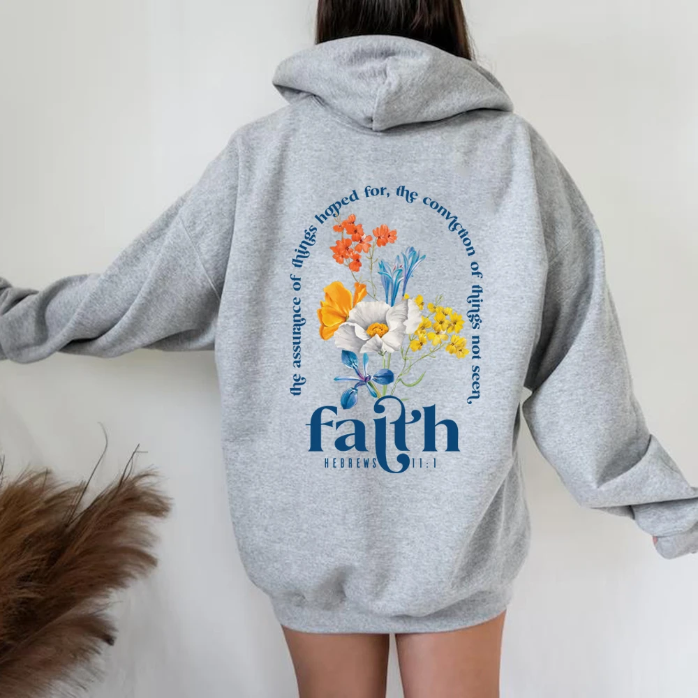 Ästhetische christliche Hoodies Bibel Vers Hoodie Frauen religiösen Pullover Glauben Langarm Kapuze Sweatshirt christliche Geschenke