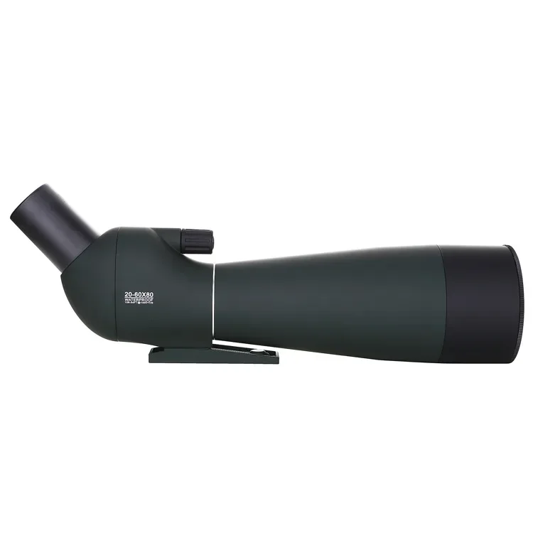 Hot Sale 20-60x80 Spotting Scope Waterproof Monocular Telescope with Tripod Target Shooting Hunting Bird Watching