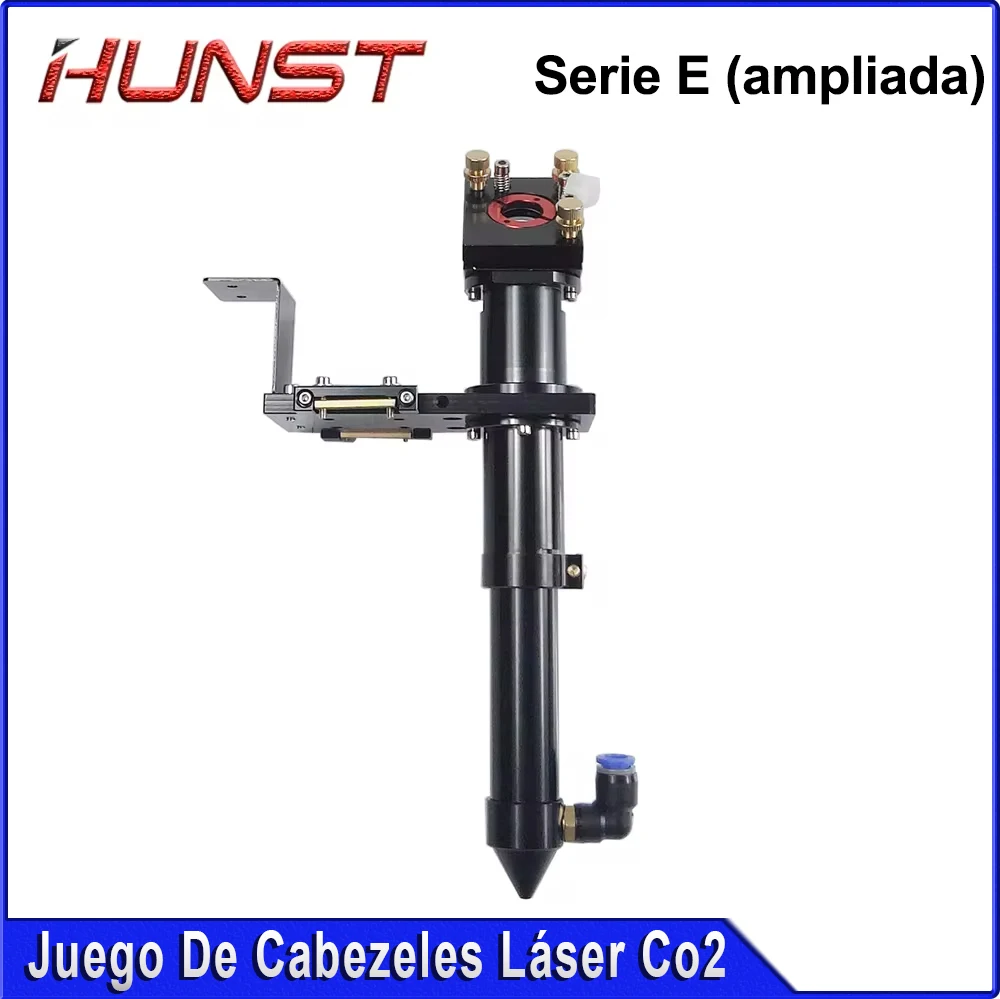 عدسة HUNST CO2 Laser Head E Series (موسعة) D20mm FL50.8 و63.5 مرآة 25 مم لآلة قطع النقش بالليزر ذات التنسيق الكبير.