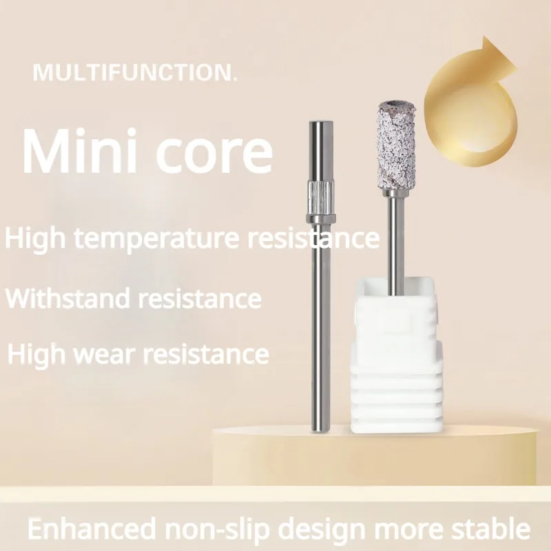 Accessori per trapano per unghie nuovo 5 pezzi punta per mandrino da 3mm per unghie nastri abrasivi in acciaio inossidabile per supporto per anello di carta vetrata per Manicure 3/32