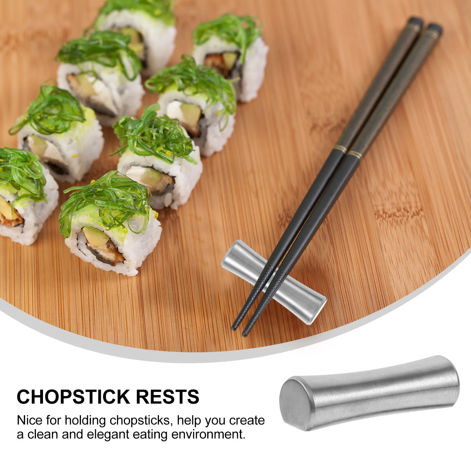 

Decorative Chopstick Rest Stand Stainless Steel Spoon Fork Holder Reusable Cutlery Rest Home Chopsticks Holder