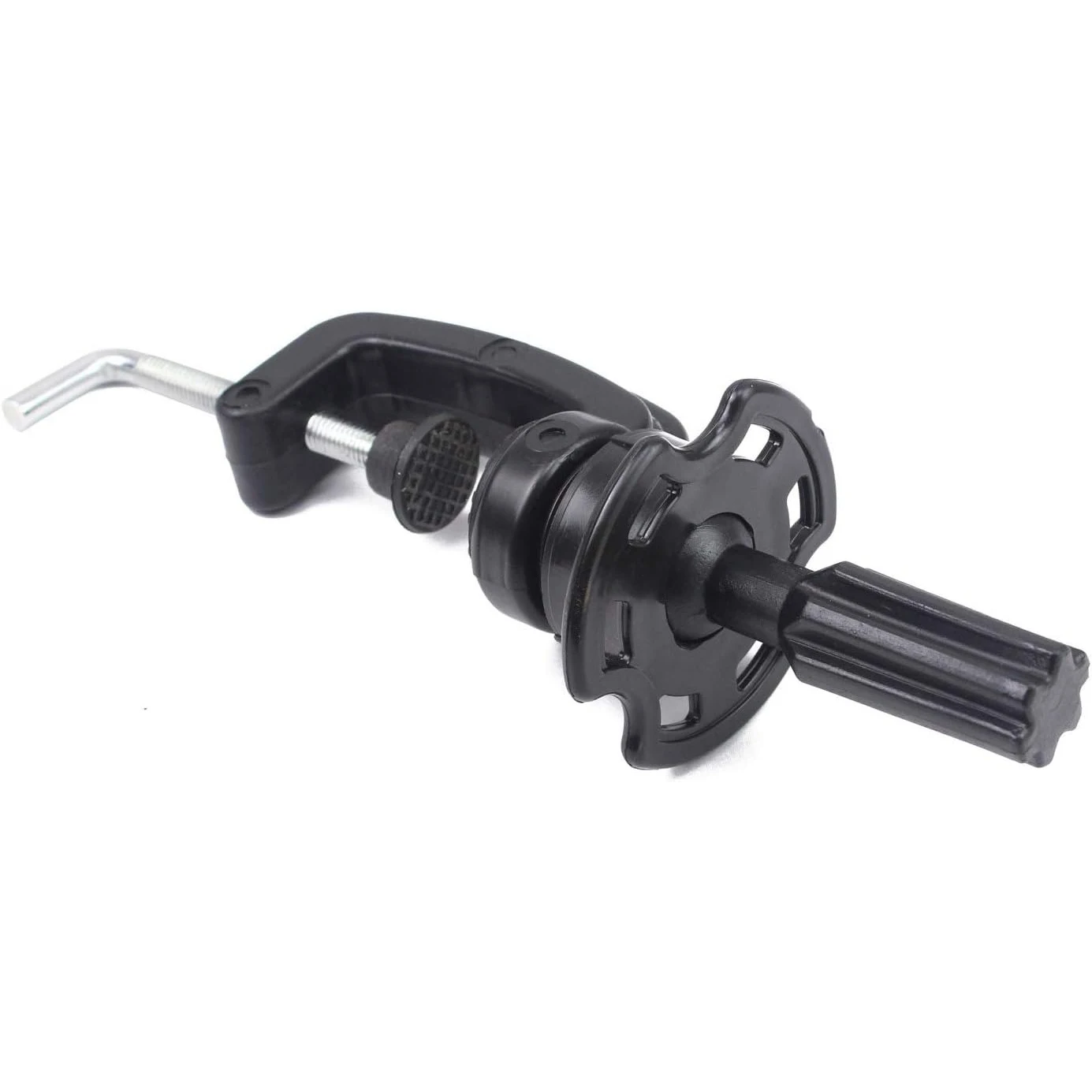 Wig Mannequin Head Stand Cosmetology Manikin Head Standard Holding Holder Clamp Stands Black (1Pc, Desktop Head Stand)
