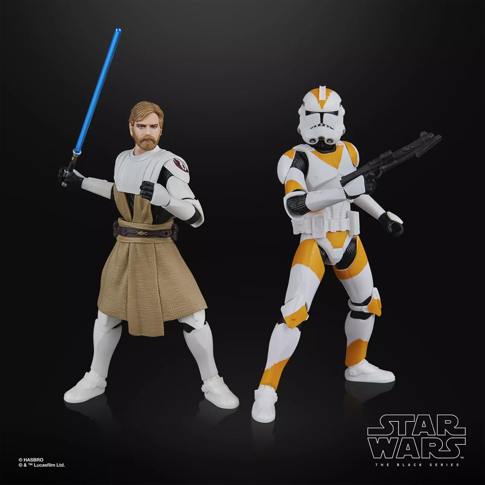 

STAR WARS The Black Series Clones of the Republic Obi-Wan Kenobi & Clone Trooper 6 Inch Action Figure 2-Pack Gift