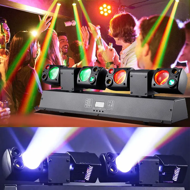 

НОВЫЙ 120 Вт светодиодный светильник для диско-сцени Rgbw DMX512, активируемый звуком, оборудование для вечеринок, бар, лампа сильного луча, клубное танцевальное окружающее освещение