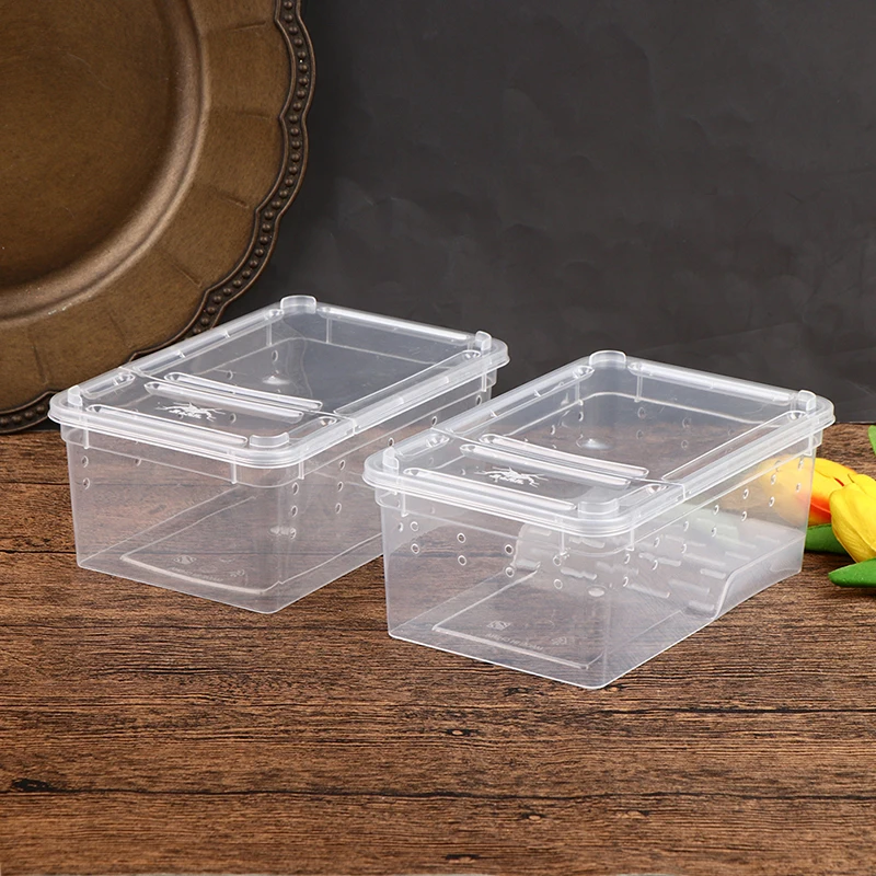 1PCS Reptile Tank Insect Spiders Tortoise Lizard Acrylic Transparent Breeding Box Vivarium Lid Reptile Pet Product