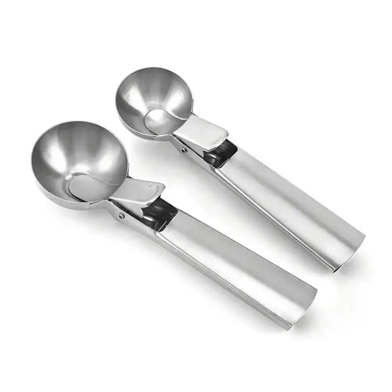 Stainless Steel Ice Cream Scoop Multi Functional Fruit Ball Spoon Kitchen Dessert Scooping Tool