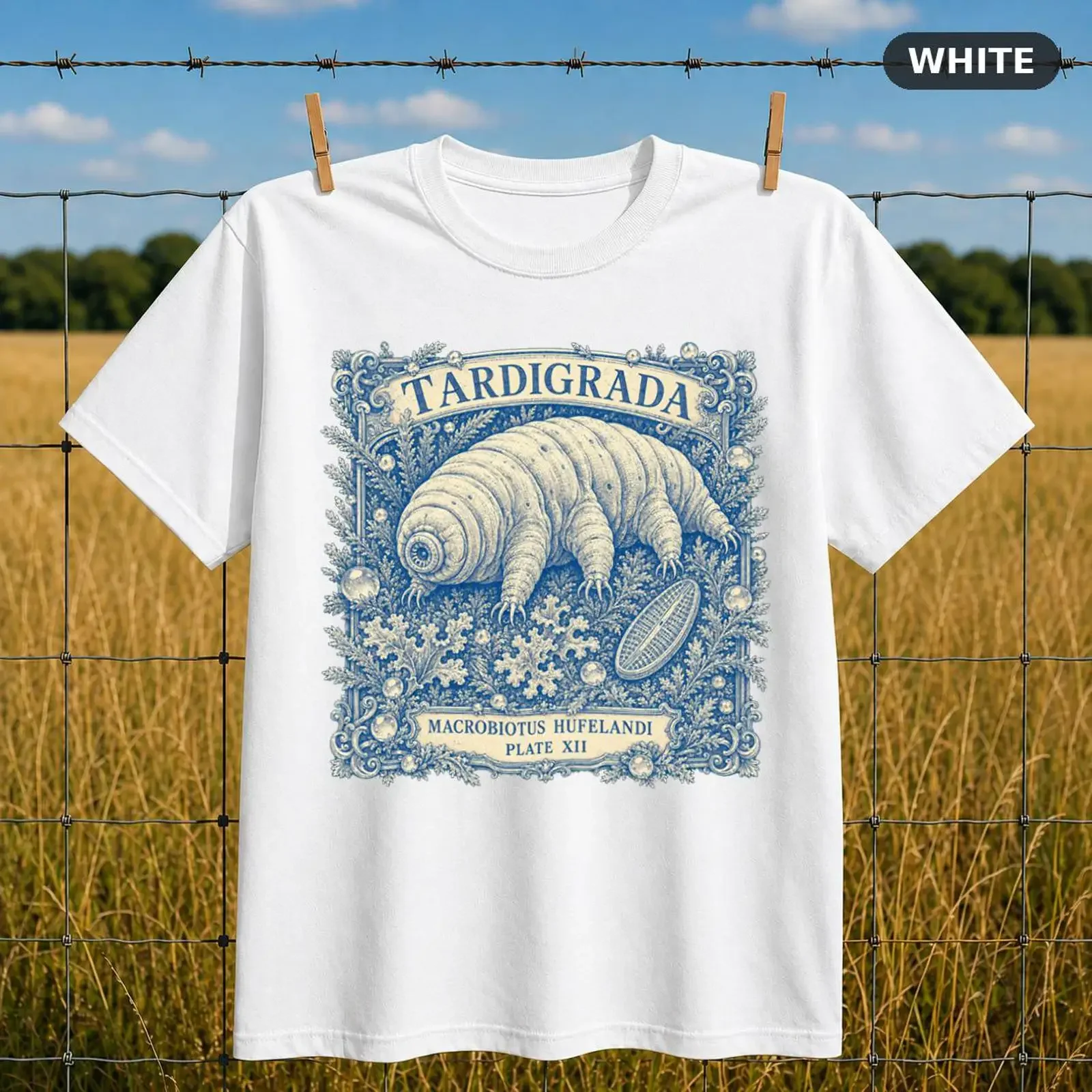 Vintage Tardigrade Science T Shirt STEM Nerd Biology Lover Water Bear Microbiology Geek Lab Humor Tardigrada vintage Washed