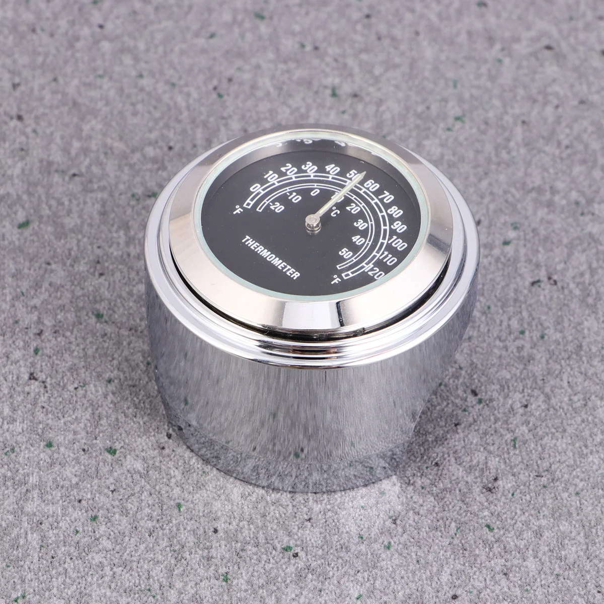 

Motorcycle Thermometer Celsius Fahrenheit 22-25mm Handlebars Easy Read Black Temperature Gauge Scooter Accessory