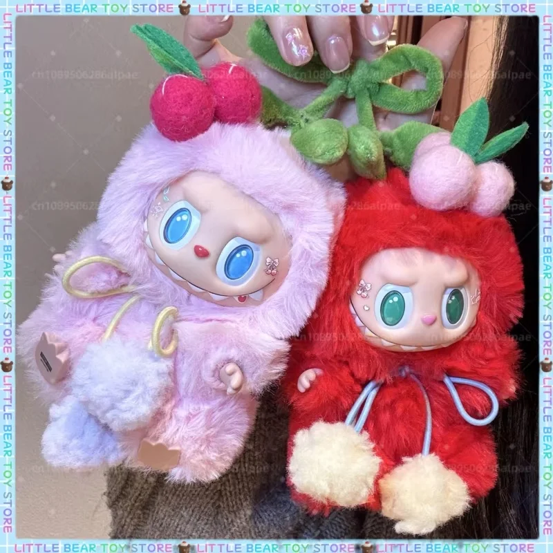 

Genuine Hot Labubu Version Doll Cherry Baby Pink Series Box Handmade Modified Unique Appearance Essential Cute Toys Cute Gifts