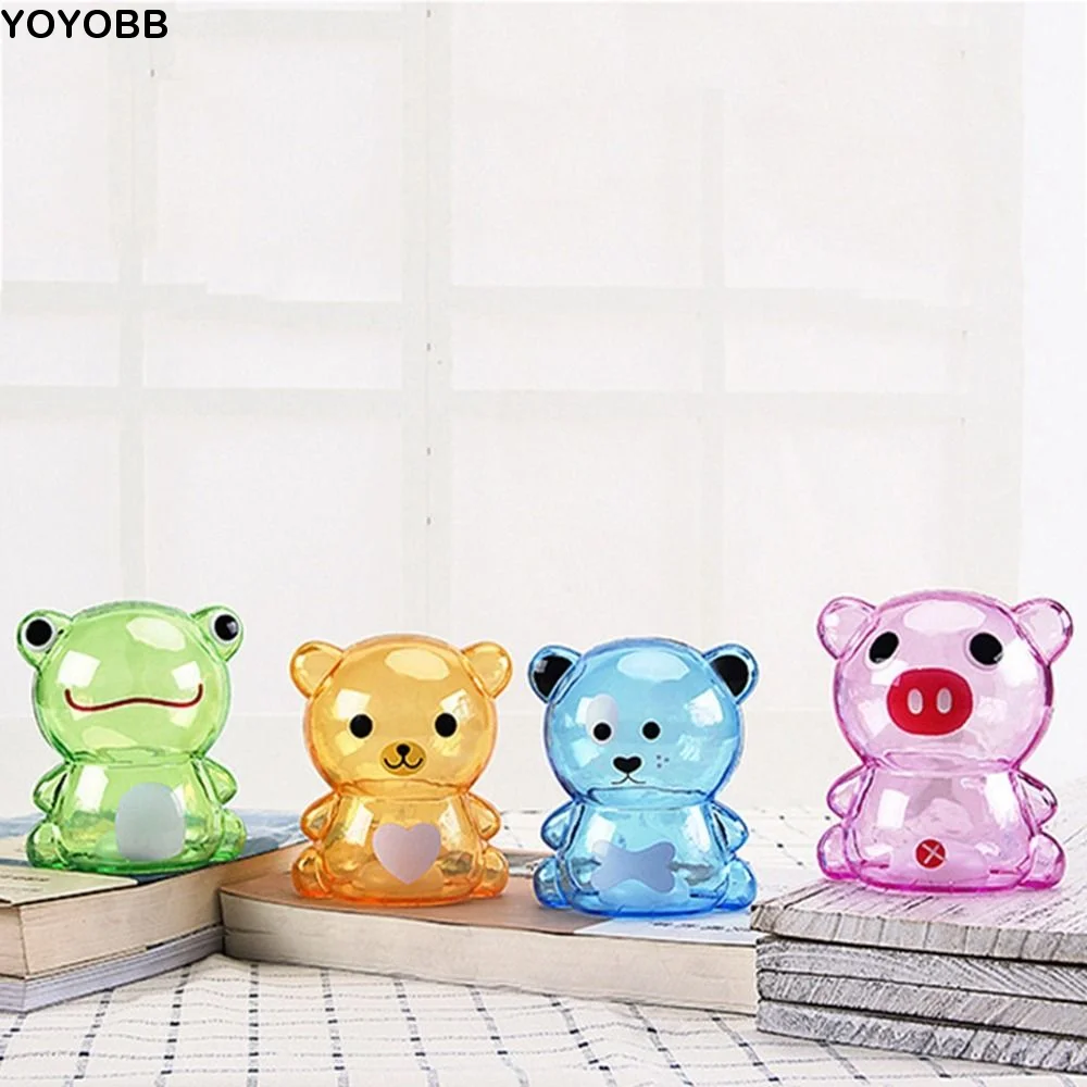 

Transparent Manage Funds Cartoon Bear Fun Childhood Kindergarten Bear Piggy Bank Birthday Gifts Cartoon Saving Box