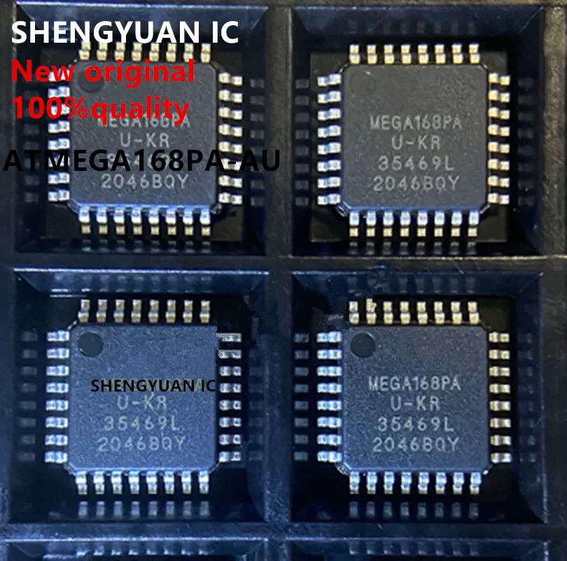 10Pcs/lot  Atmega168pa-au 8-bit MEGA168PA  Microcontroller 16K flash memory AVR TQFP-32 100% new imported original 100% quality