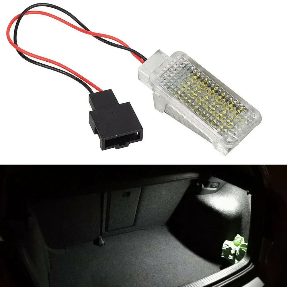 1PC Car 3528 LED Luggage Compartment Trunk Boot Light Module For SEAT Leon Mk3 5F White 12V Car Lighting Lamp Accessories