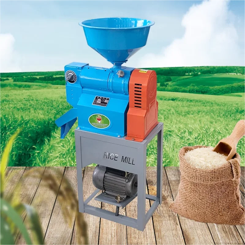 New Type Adjustable Electric White and Brown Rice Husker Huller Sheller Paddy Milling Peeling Machine Household Farm Machinery