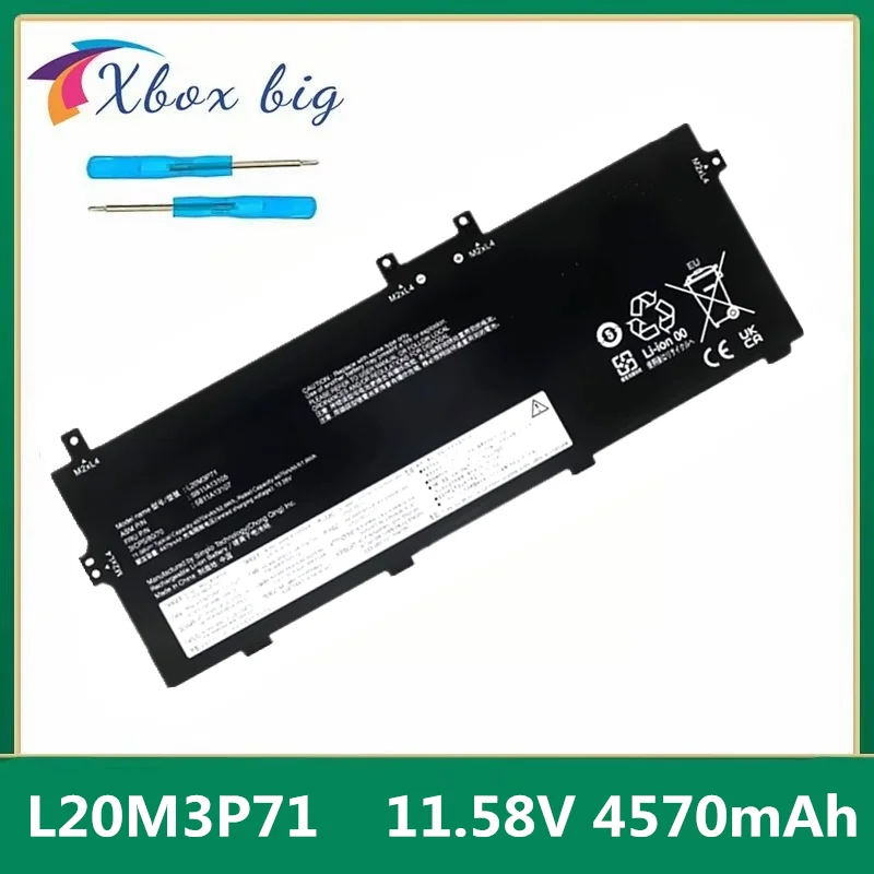 

L20M3P71 L20C3P71 L20L3P71 SB11A13105 Battery for Lenovo ThinkPad X13 Yoga G2 11.58V 4570mAh 52.9Wh