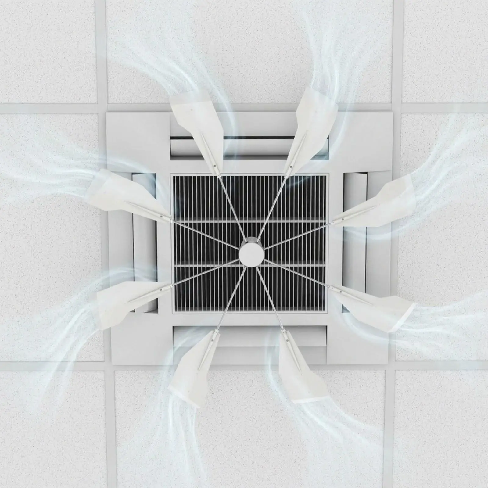 Room Air Conditioning Ceiling Deflector 360 Degree Airflow Anti Direct Blow Baffle Shield for Home Office