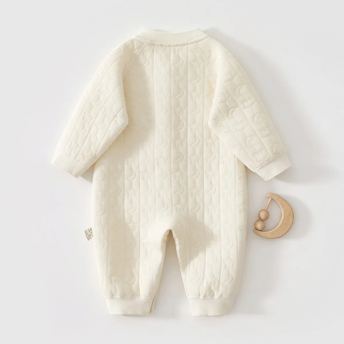 Thick Quilted Cotton Baby Romper Thermal Long Sleeve Inner Warm Fall Winter Jumpsuit for Newborn Boys & Girls