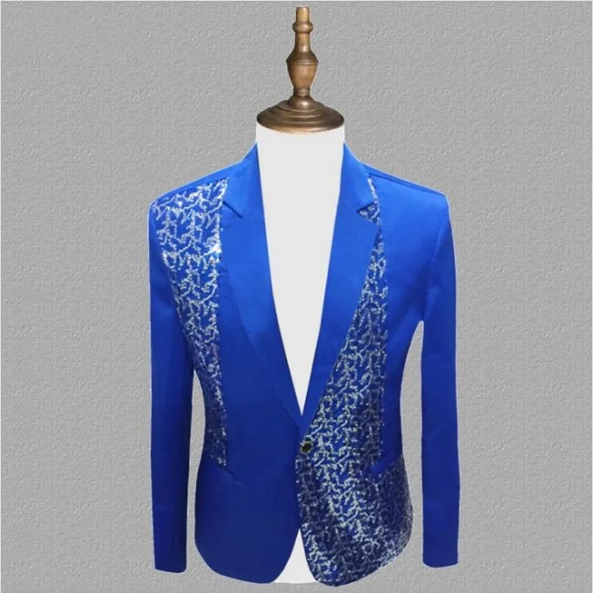 

Новый мужской костюм с длинными рукавами, мужские платья, смокинги для мужчин, свадебный выпускной, красный, желтый, синий, черный, костюмы для хора