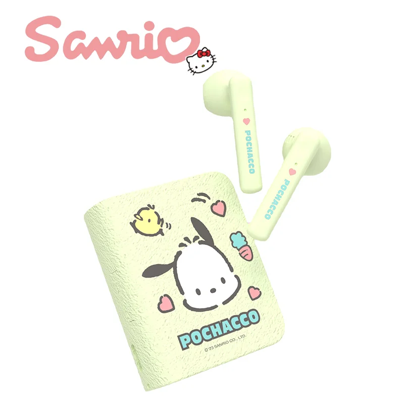 

Sanrio Bluetooth Headphones Cinnamoroll Kuromi True Wireless Headset Pochacco Sport Noise Reduction Touch Control Game Earphone