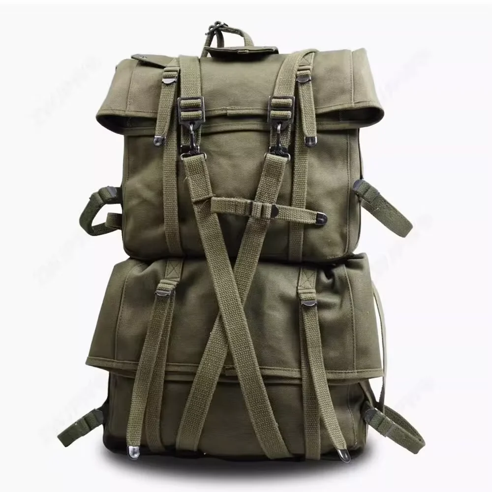 

WW2 US ARMY USMC M1944 PACK SET COMBINATION WITH BELT AND STRAPS HIGH QUALITY